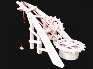 Steampunk Crane Lift 3D Model