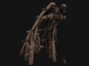 Steampunk Crane Lift 3D 模型