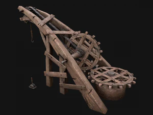 Steampunk Crane Lift 3D Model