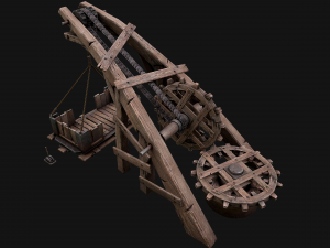 Steampunk Crane Lift 3D 模型