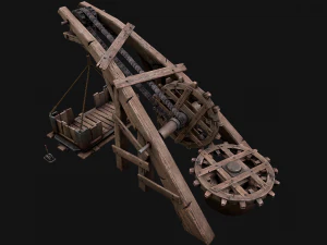 Steampunk Crane Lift 3D Model