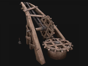 Steampunk Crane Lift 3D 模型