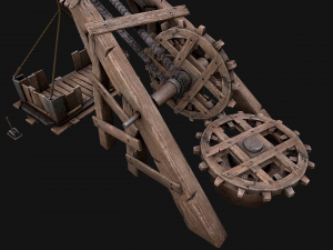 Steampunk Crane Lift 3D 模型