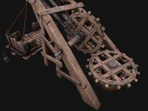 Steampunk Crane Lift 3D Model