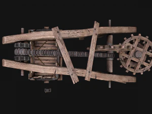 Steampunk Crane Lift 3D Model