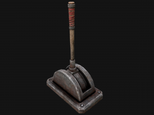 Steampunk Crane Lift 3D 模型