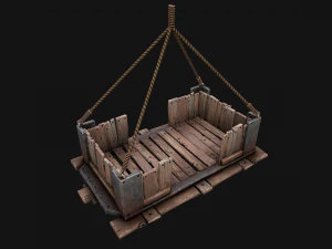 Steampunk Crane Lift 3D Model