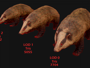 Badger Model 3D