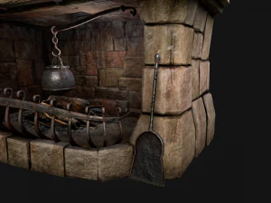 Orta&ccedil;ağ Ş&ouml;minesi 3D Model