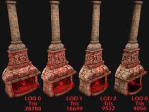 Medieval Fireplace Chimney 3Dモデル