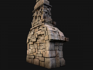 Medieval Fireplace Chimney 3Dモデル