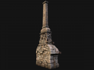 Medieval Fireplace Chimney 3Dモデル