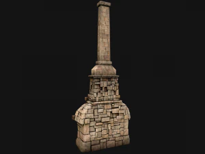 Medieval Fireplace Chimney 3D Model