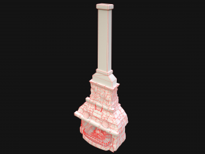 Medieval Fireplace Chimney 3Dモデル