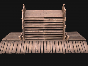 Medieval Staircase Stairwell 3D Model