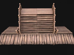 Medieval Staircase Stairwell 3D Model
