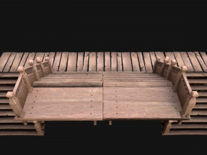 Medieval Staircase Stairwell 3D Model