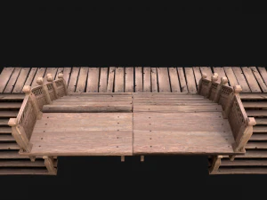 Medieval Staircase Stairwell 3D Model