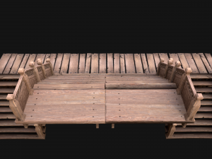 Medieval Staircase Stairwell 3D Model