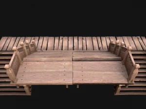 Medieval Staircase Stairwell 3D Model