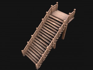 Stairs and Fences Medieval Pack Model 3D