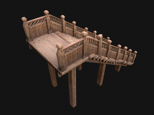 Medieval Stairs Large Pack Model 3D