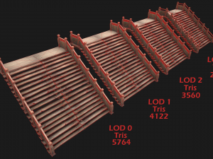 Medieval Stairs Large Pack Model 3D