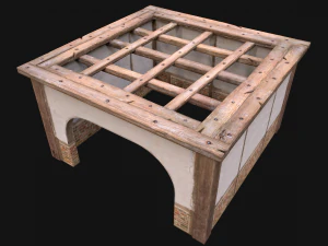 Wooden Roof Floor Medieval Pack 3D Model