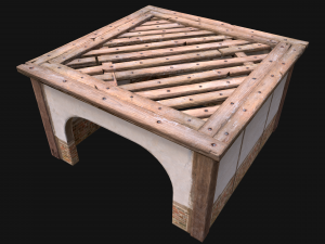 Wooden Roof Floor Medieval Pack Modelo 3D