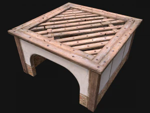 Wooden Roof Floor Medieval Pack 3D Model