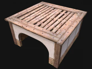 Wooden Roof Floor Medieval Pack 3D Model