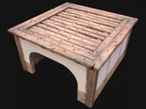 Wooden Roof Floor Medieval Pack 3D Model