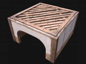 Wooden Roof Floor Medieval Pack Modelo 3D