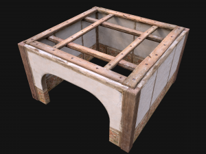 Wooden Roof Floor Medieval Pack Modelo 3D