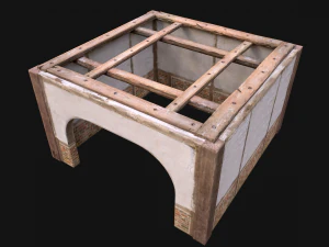 Wooden Roof Floor Medieval Pack 3D Model
