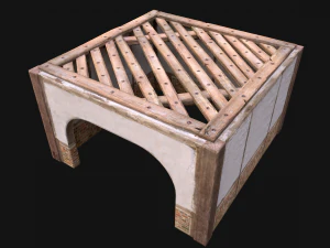 Wooden Roof Floor Medieval Pack 3D Model