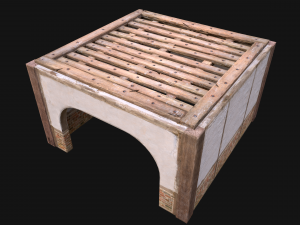 Wooden Roof Floor Medieval Pack Modelo 3D