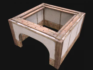 Wooden Roof Floor Medieval Pack 3D Model