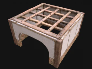 Wooden Roof Floor Medieval Pack 3D Model