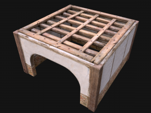 Wooden Roof Floor Medieval Pack Modelo 3D