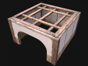 Wooden Roof Floor Medieval Pack 3D Model