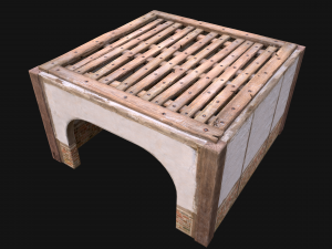 Wooden Roof Floor Medieval Pack Modelo 3D