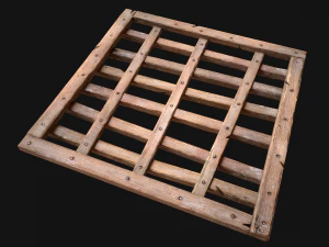 Medieval Roof Wooden Lattice 3D Model