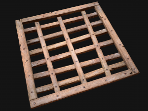 Medieval Roof Wooden Lattice Modèle 3D