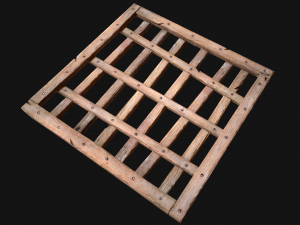 Medieval Roof Wooden Lattice Modèle 3D