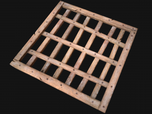 Medieval Roof Wooden Lattice Modèle 3D