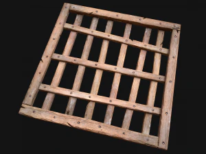 Medieval Roof Wooden Lattice 3D Model