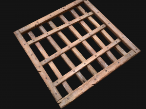 Medieval Roof Wooden Lattice Modèle 3D