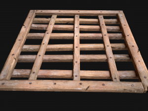 Medieval Roof Wooden Lattice Modèle 3D