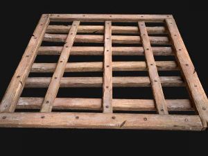 Medieval Roof Wooden Lattice 3D Model